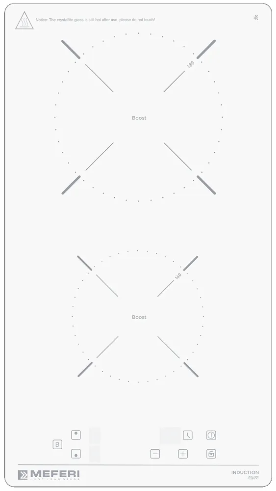 Фото товара: MEFERI MIH302WH POWER индукционная поверхность