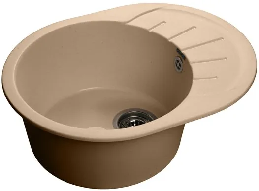 Детальное фото товара: GranFest RONDO GF-R-580 L, мойка, мрамор, топаз