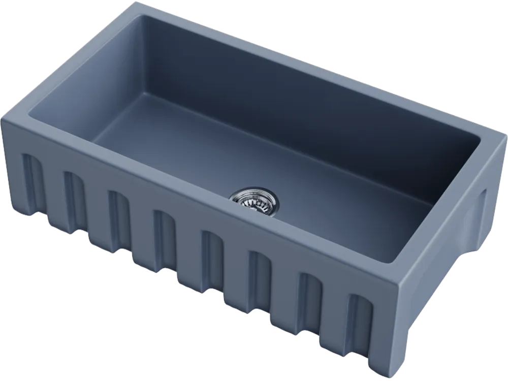 Детальное фото товара: Omoikiri Mikura 83-SB, мойка, керамика, smoky blue