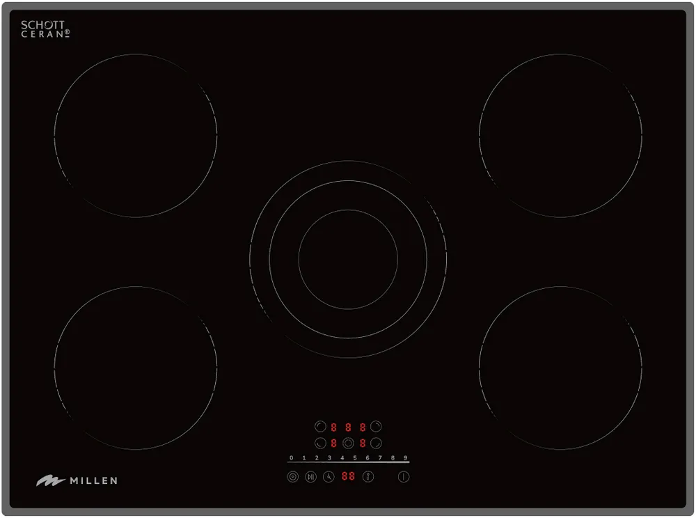 Фото товара: MILLEN MEH 702 BL стеклокерамическая поверхность