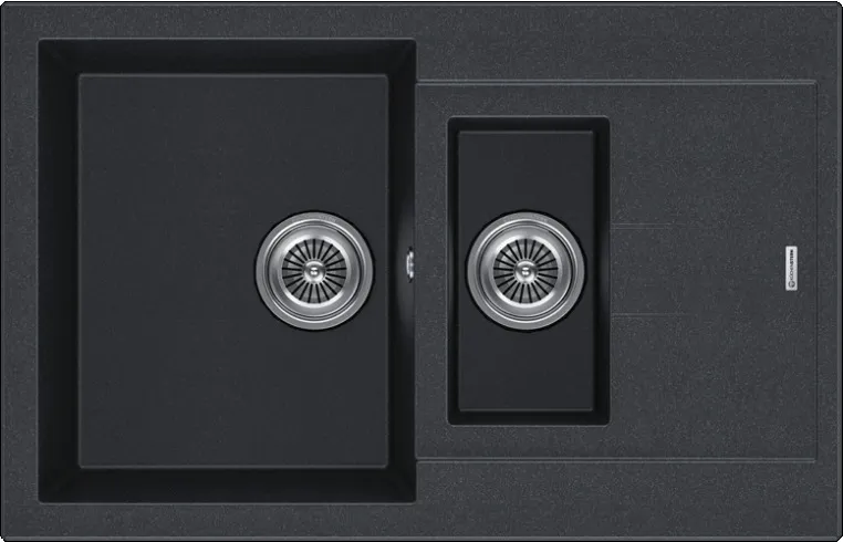 Фото товара: KUCHENSTERN PLAT 60-2, мойка, гранит, антрацит