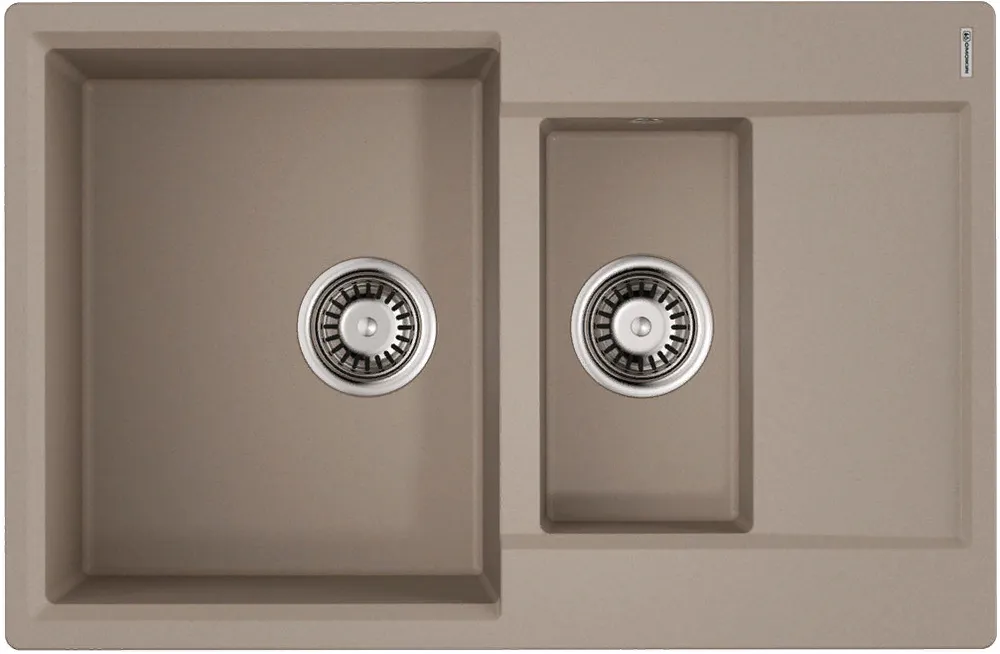Детальное фото товара: Omoikiri Daisen 78-2T-SA, мойка, гранит, бежевый