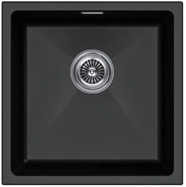 Детальное фото товара: Paulmark LUMI 45UNI, мойка, гранит, черный
