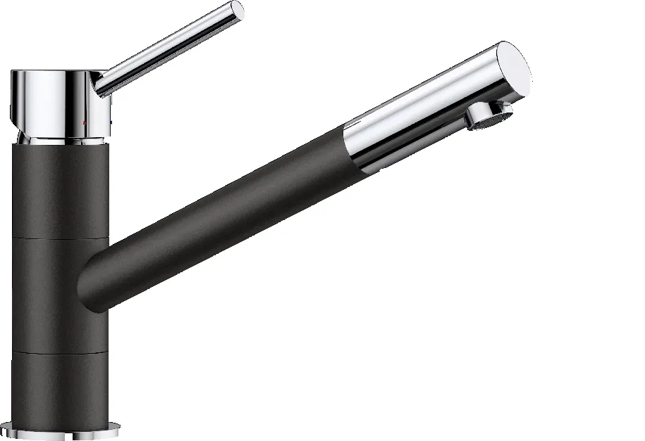 Фото товара: Blanco Kano, смеситель, гранит, черный/хром