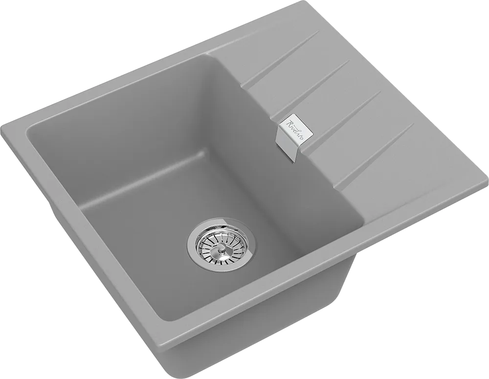 Детальное фото товара: Rivelato RAUM RM-58 grigio metallizzato, мойка, гранит, серый металлик