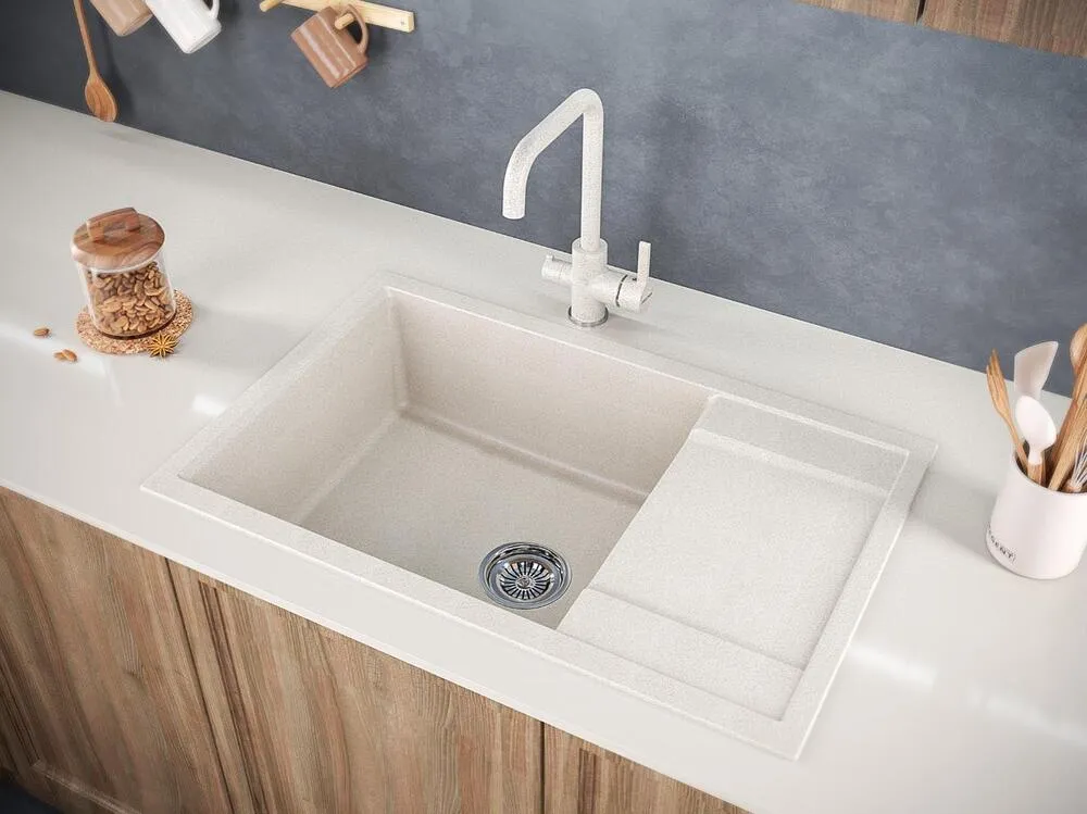 Детальное фото товара: Paulmark FLUGEN 60, мойка, гранит, бежевый