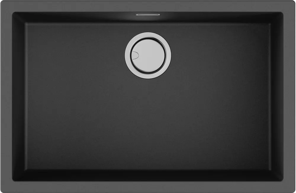 Фото товара: Omoikiri Yamakawa 75T-U/I-BL, мойка, гранит, черный