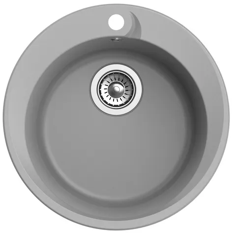 Детальное фото товара: Ewigstein Rund R 45, мойка, гранит, серый металлик