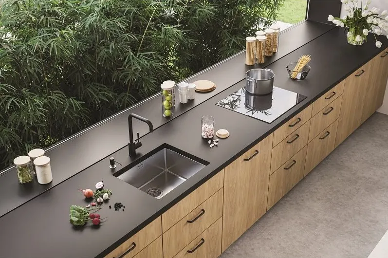 Детальное фото товара: ALVEUS KOMBINO 50 SAT-90, мойка, нержавеющая сталь сатин (в комплекте с сифоном 1130550)