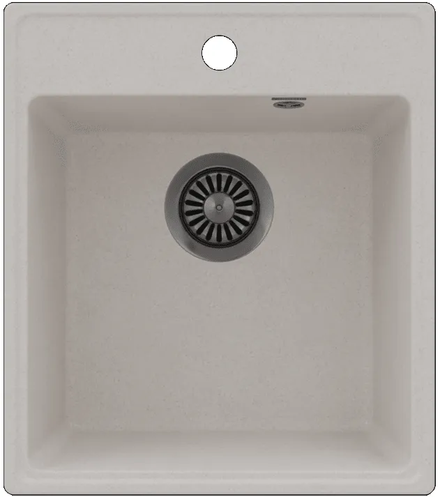 Фото товара: Maunfeld Perla 425 MFQS-425W, мойка, гранит, кремовый