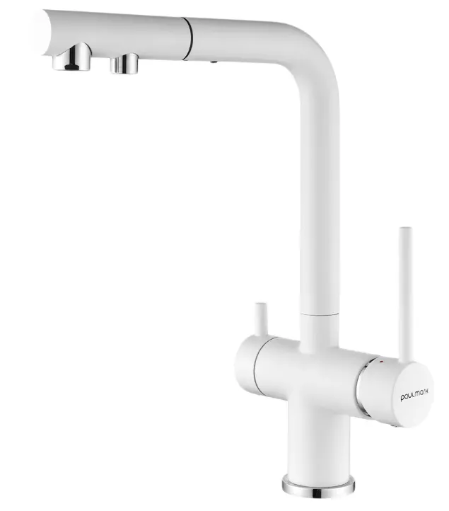 Фото товара: Paulmark SERPENTINE, смеситель, белый матовый