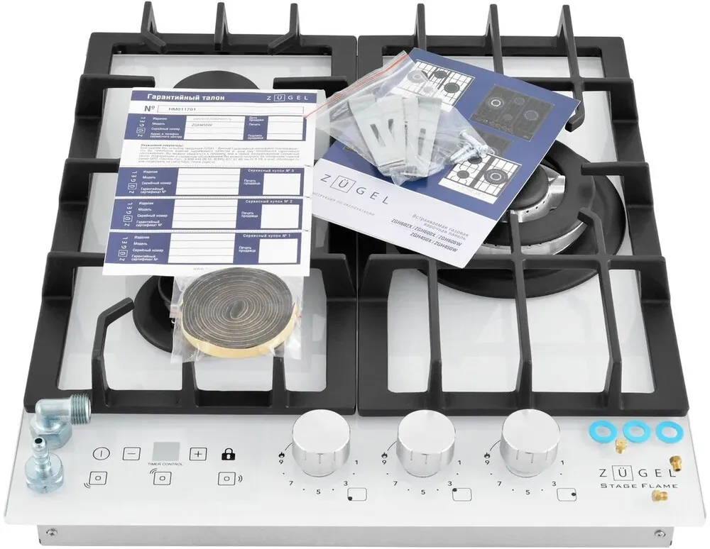 Детальное фото товара: ZUGEL ZGH450W газовая поверхность
