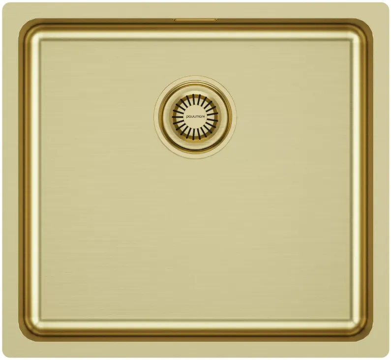 Фото товара: Paulmark VISTA 48, мойка, нержавеющая сталь, светлое золото