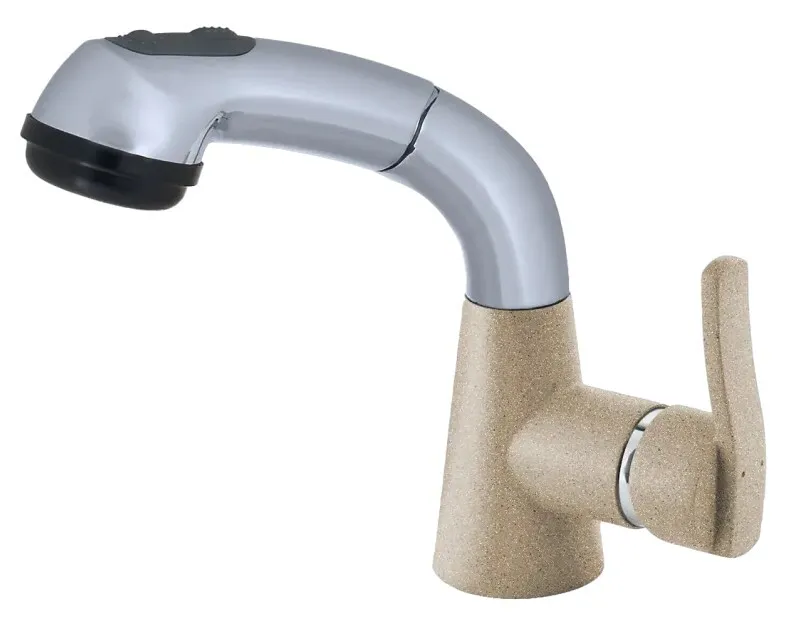 Фото товара: GranFest 3773, смеситель, мрамор, песочный