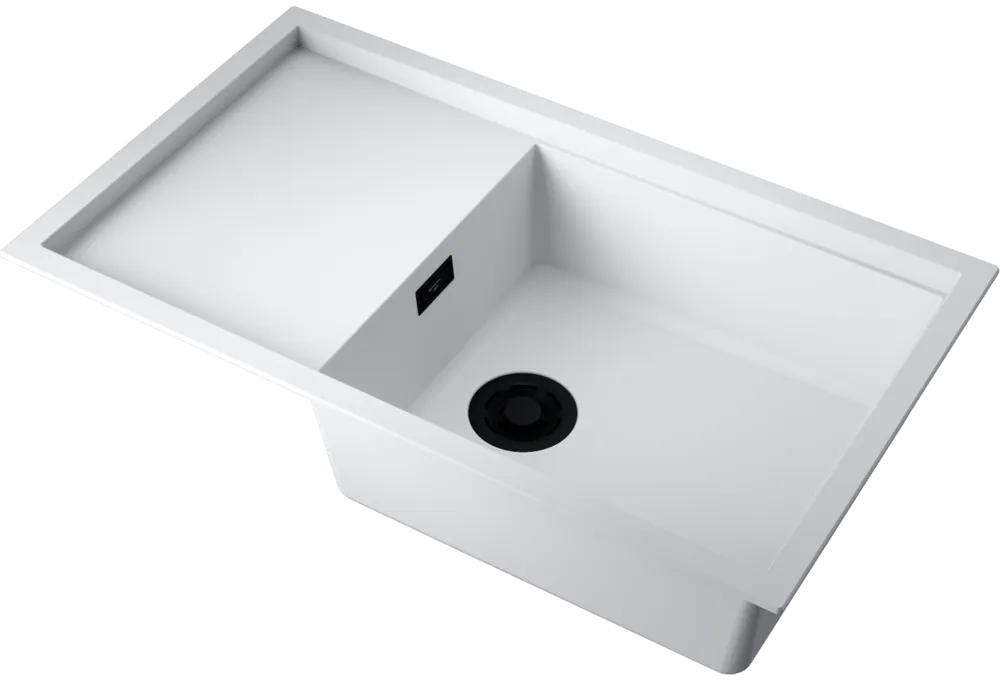 Детальное фото товара: Omoikiri Sintesi 86-WH, мойка, керамика, белый