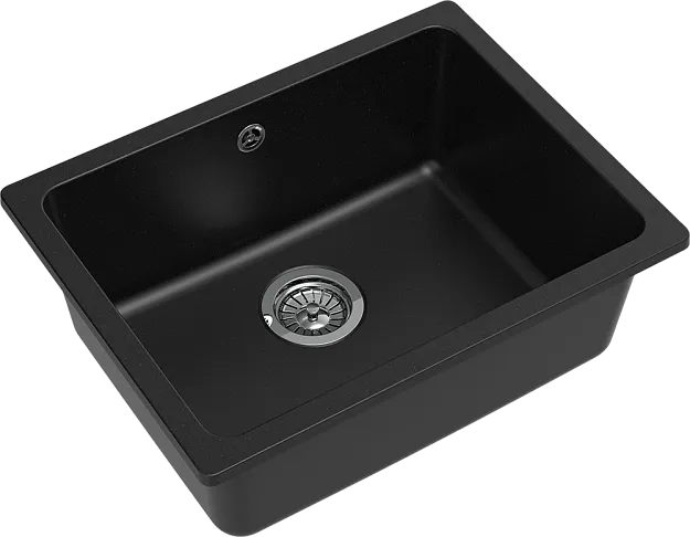 Детальное фото товара: Rivelato BERKANA BK-50 nero, мойка, гранит, черный