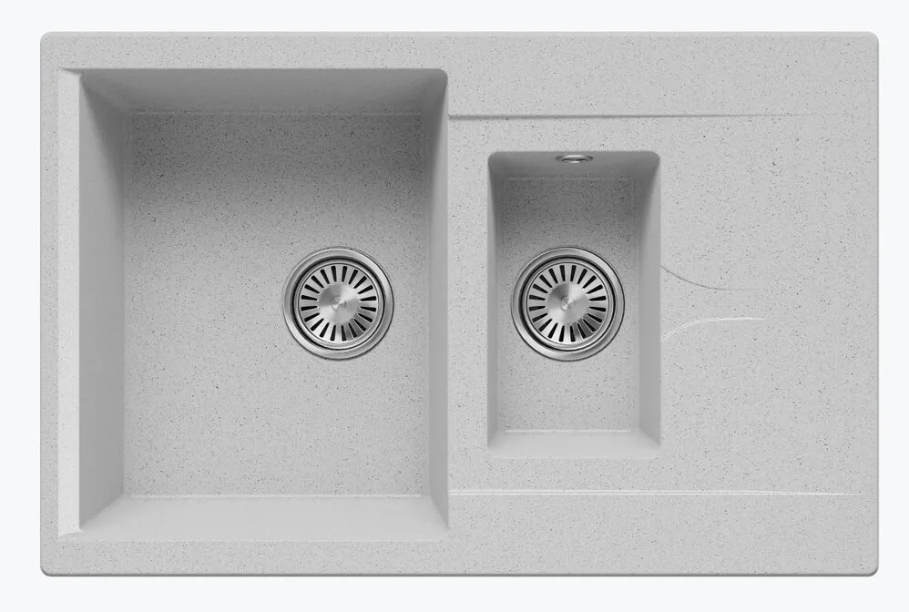 Детальное фото товара: Polygran BRIG-770, мойка, мрамор, светло-серый 314