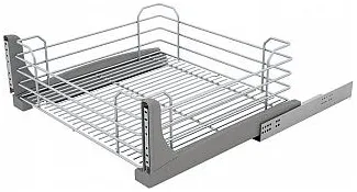 Детальное фото товара: Sige Prezenta Fix корзина сетчатая с креплением фасада в шкаф шириной 450 мм