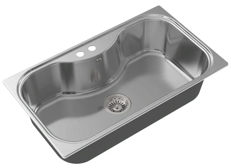 Детальное фото товара: Oulin OL-330(F&P), мойка, нержавеющая сталь сатин