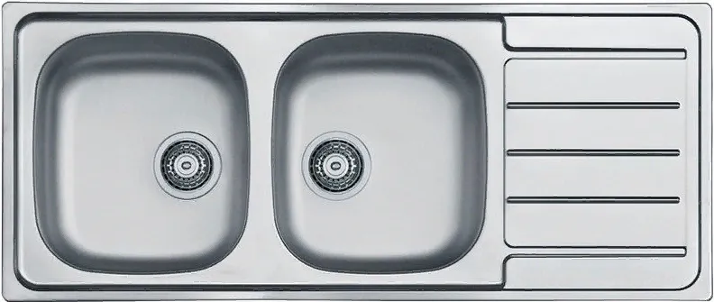 Фото товара: ALVEUS LINE 100 NAT-90, мойка, нержавеющая сталь (в комплекте с сифоном 1130555)