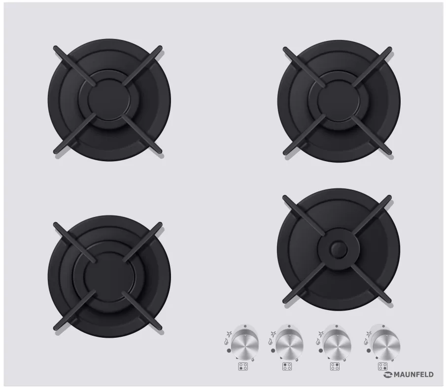 Фото товара: Maunfeld EGHG.64.1СW/G газовая поверхность