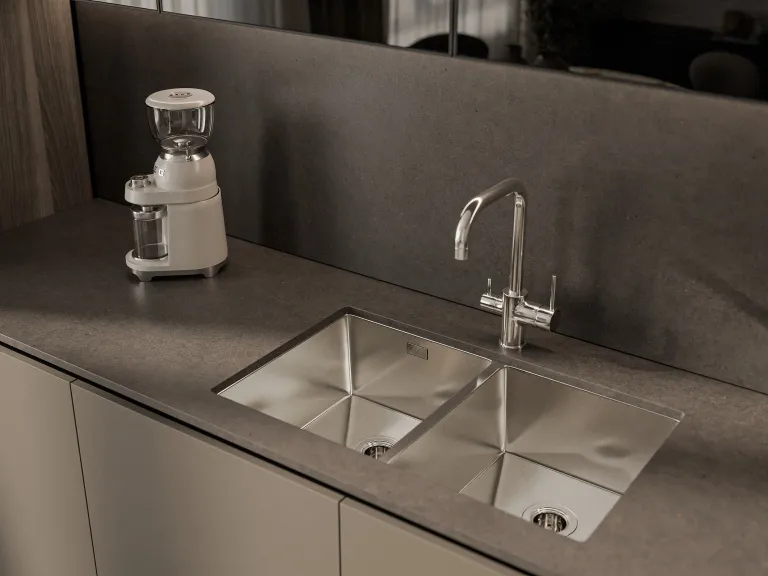 Детальное фото товара: Rivelato RINOX 7444 UN INOX, мойка, нержавеющая сталь