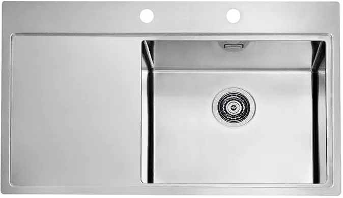 Фото товара: ALVEUS PURE 50R KMB-90, мойка, нержавеющая сталь, правая (в комплекте с сифоном 1127252)