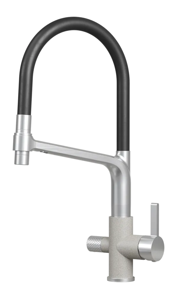 Фото товара: GRANULA 5083 смеситель, нержавеющая сталь, базальт