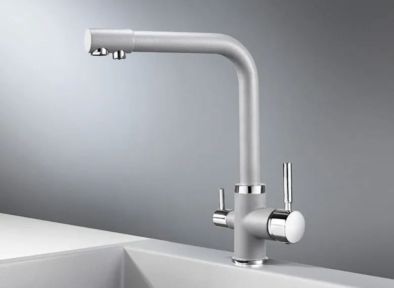 Фото товара: GRANULA 2015 смеситель, гранит, алюминиум