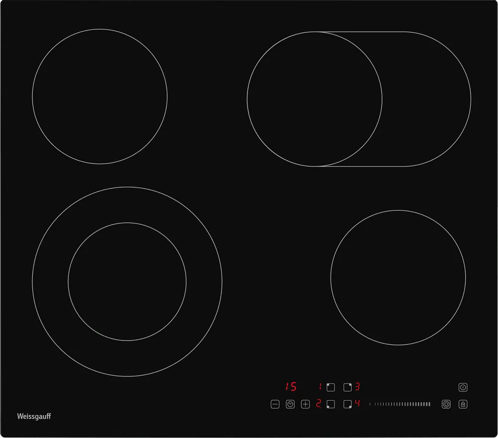 Фото товара: Weissgauff HV 642 BM стеклокерамическая поверхность