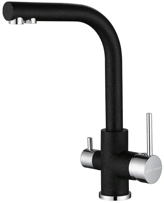 Фото товара: Paulmark ESSEN, смеситель, гранит, черный