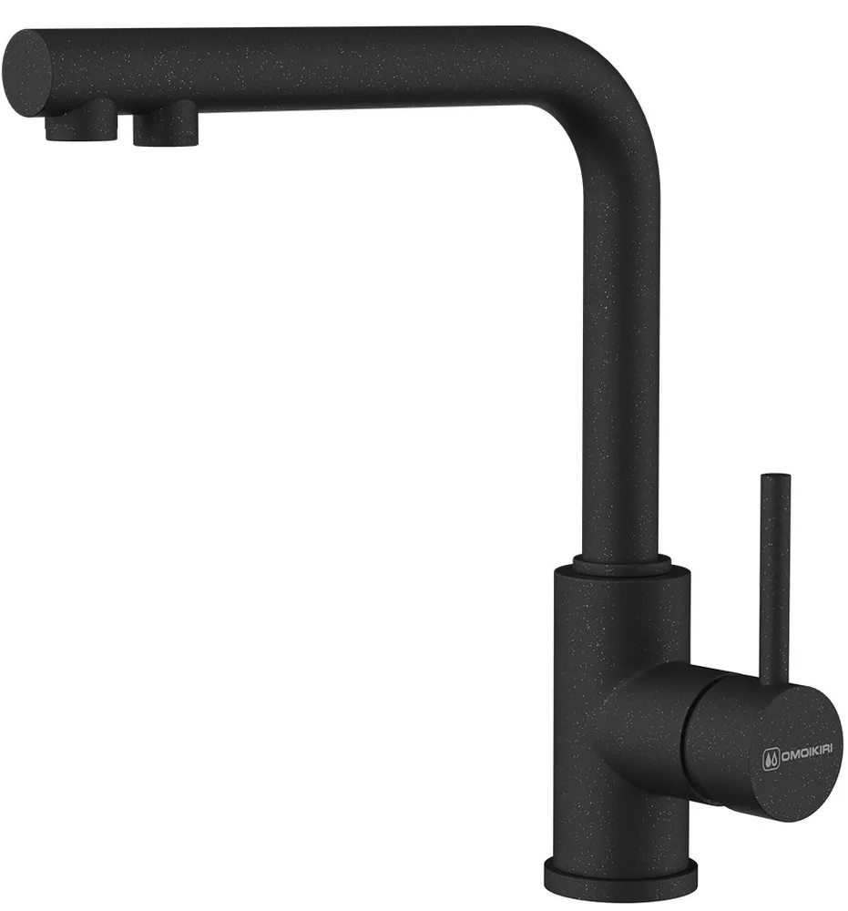 Фото товара: Omoikiri Nakagawa 2 Plus-BL, смеситель, черный