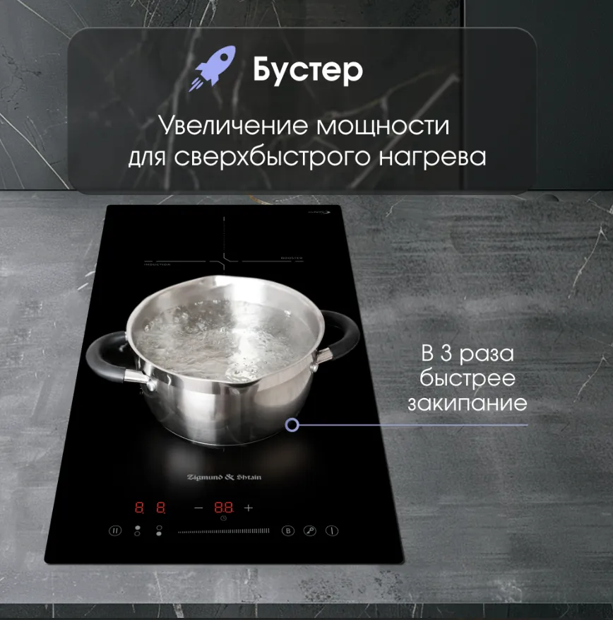 Детальное фото товара: Zigmund & Shtain CI 60.3 B индукционная поверхность