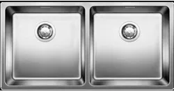 Детальное фото товара: Blanco Andano 400/400-IF, мойка, нержавеющая сталь с зеркальной полировкой, без клапана-автомата