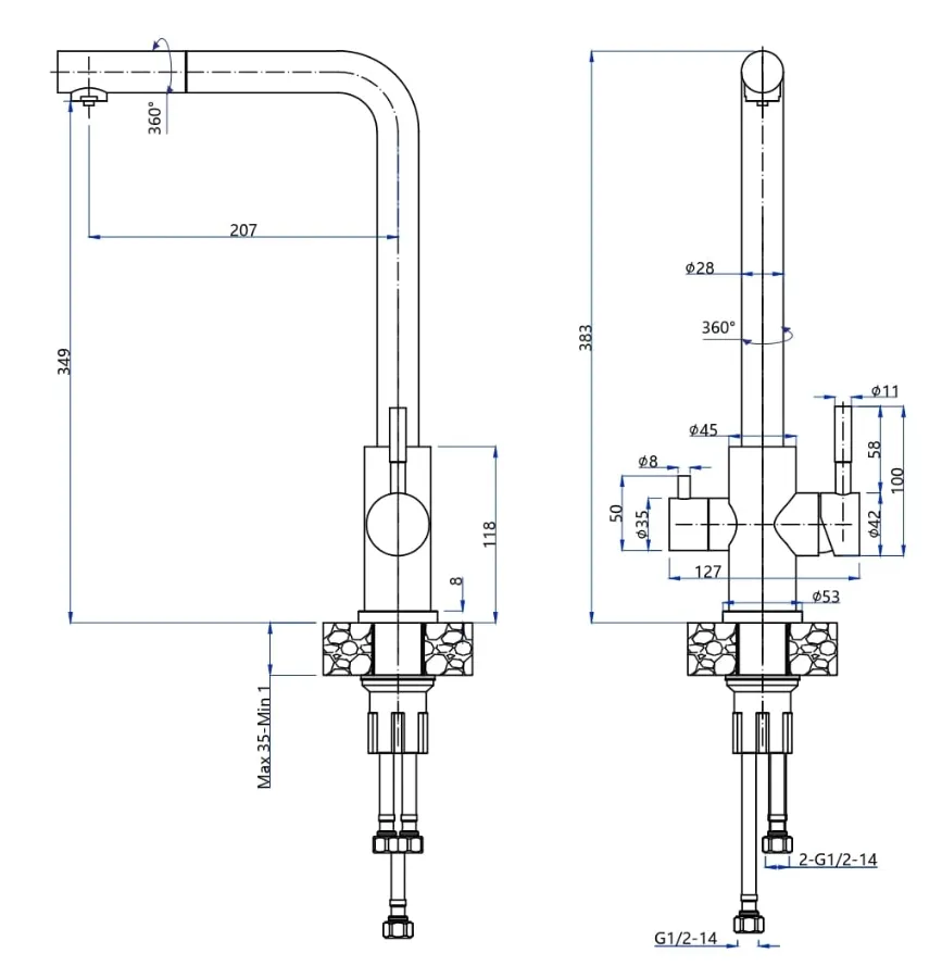 Схема встраивания