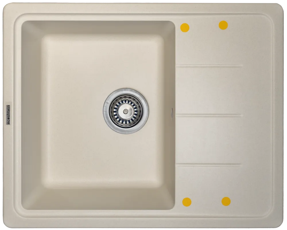 Фото товара: Ecoshtein RECHTECK 620, мойка, гранит, капучино