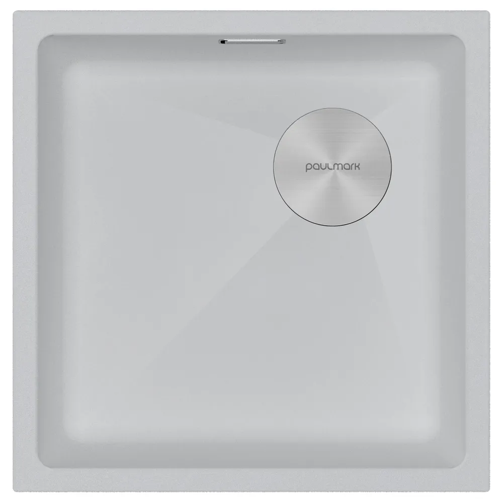 Фото товара: Paulmark LUMI 45UNI-SKEW, мойка, гранит, белый