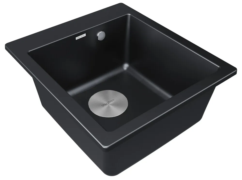 Детальное фото товара: Paulmark KANTE 45, мойка, гранит, черный металлик