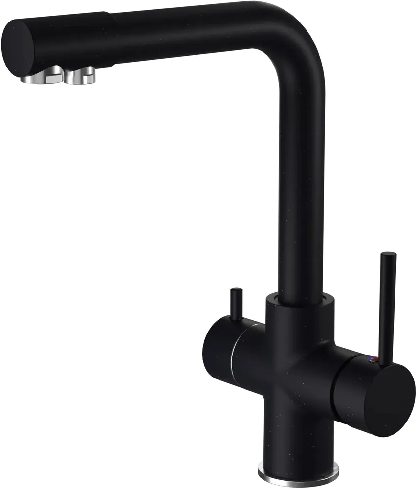 Фото товара: GranFest GF-Z-5423, смеситель, гранит, черный