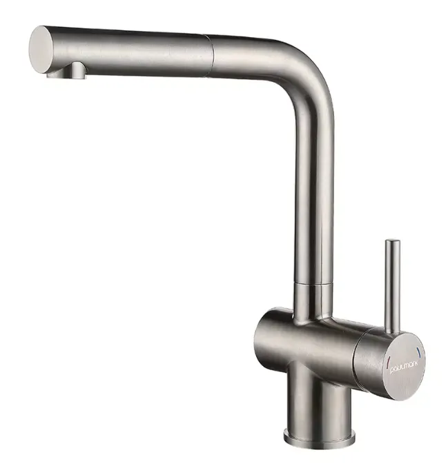 Фото товара: Paulmark DOSSE, смеситель, брашированная сталь