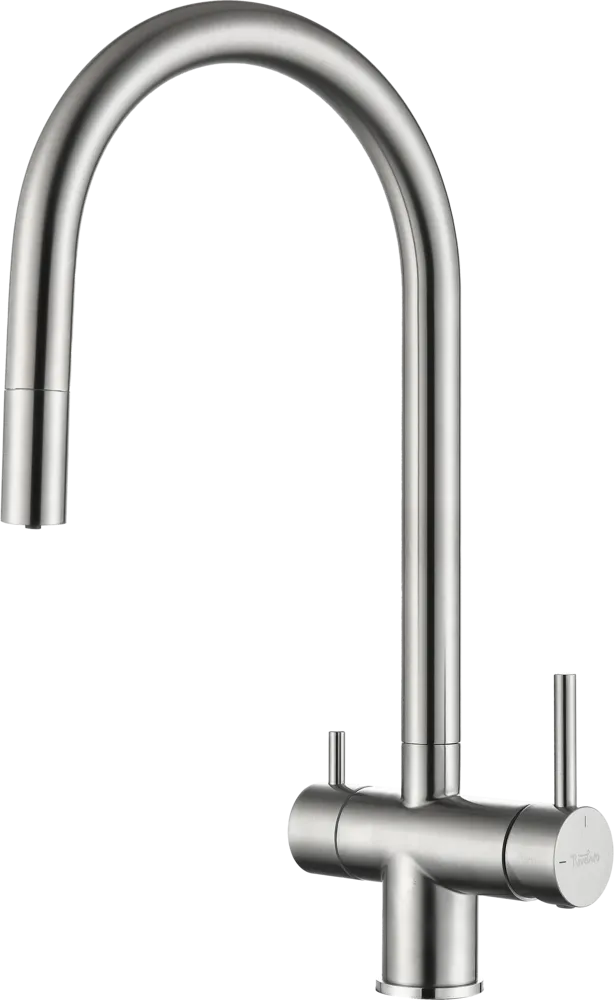 Фото товара: Rivelato TREVI 2433505 BS, смеситель, нержавеющая сталь