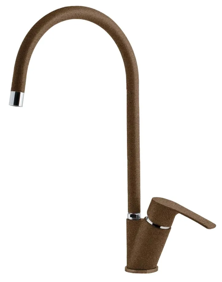 Фото товара: GranFest 5023, смеситель, мрамор, терракот