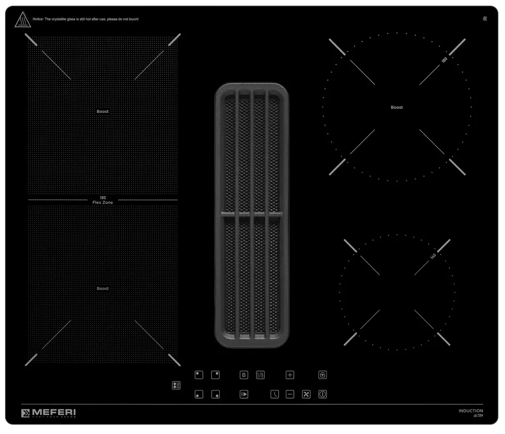 Фото товара: MEFERI XSMART60BK ULTRA индукционная поверхность