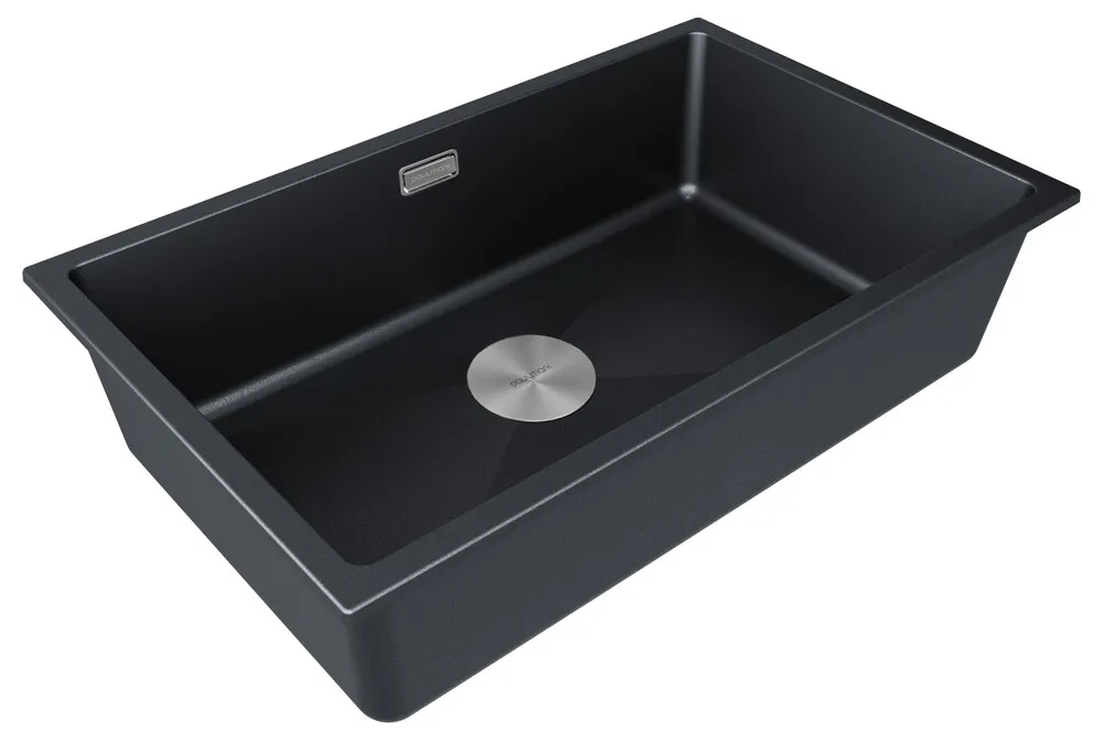 Детальное фото товара: Paulmark LUMI 74UNI, мойка, гранит, черный металлик