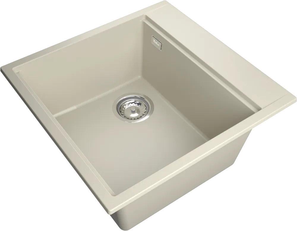 Детальное фото товара: Rivelato TESORO TR-505-L beige scuro, мойка, гранит, тёмно-бежевый