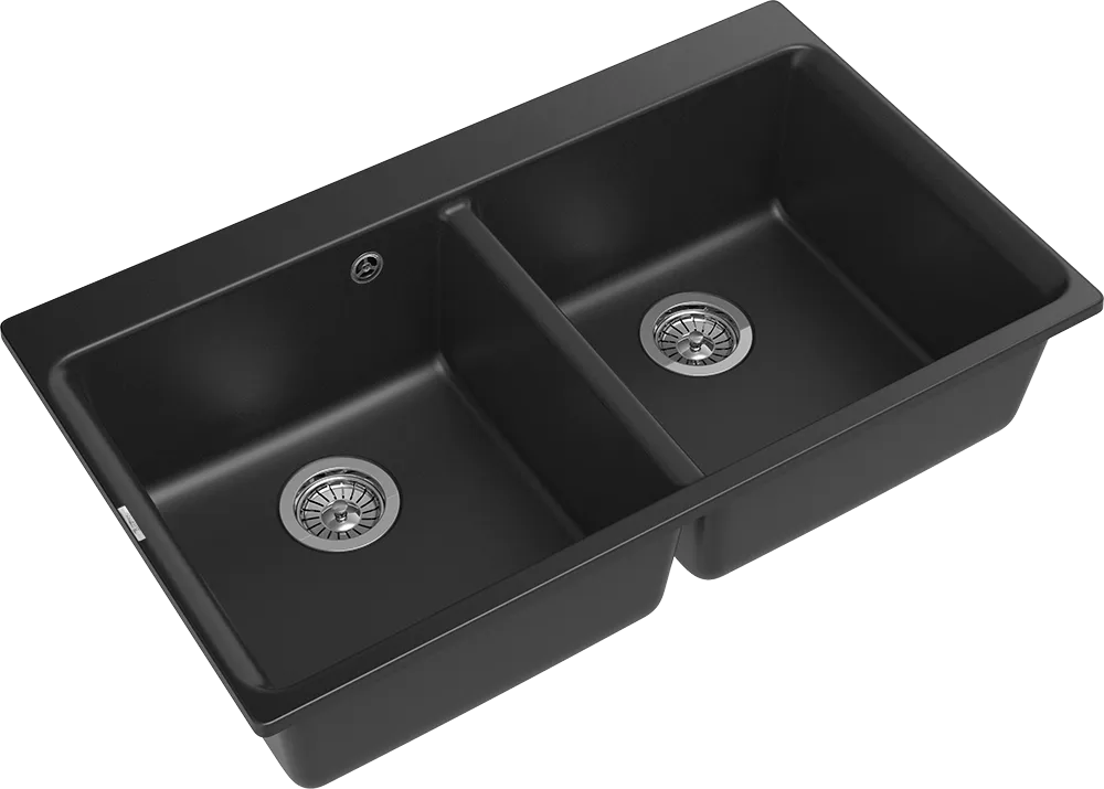 Детальное фото товара: Rivelato AXEL X-90-2D antracite, мойка, гранит, антрацит