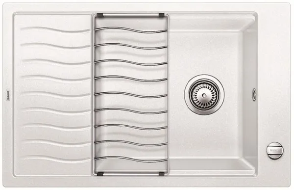 Детальное фото товара: Blanco Elon XL 6S, мойка, гранит, белый с клапаном-автоматом