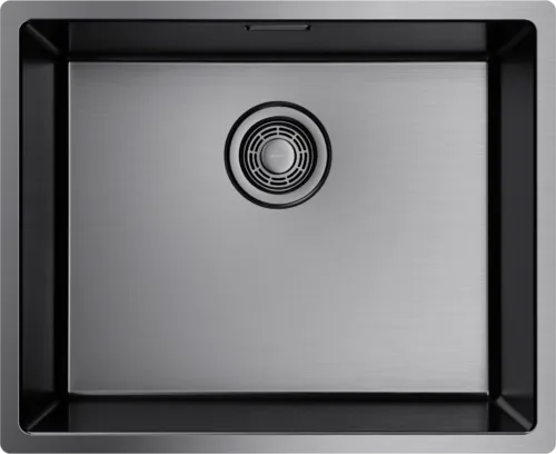 Фото товара: Omoikiri Tadzava 54-U/I-IN Ultra-GM, мойка, вороненая сталь