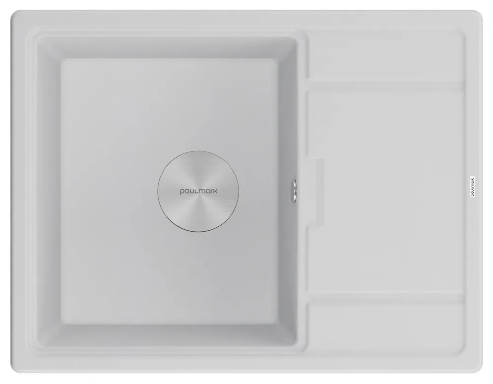 Фото товара: Paulmark FLUGEN 50-650, мойка, гранит, белый