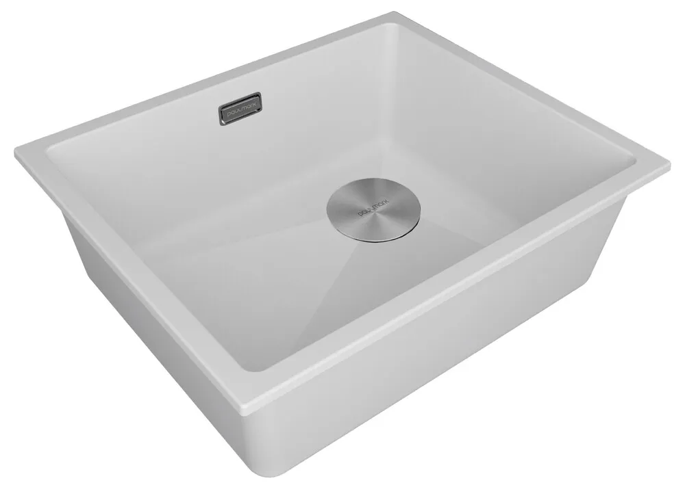 Детальное фото товара: Paulmark LUMI 55UNI-SKEW, мойка, гранит, белый